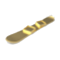Gold Snowboard