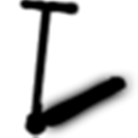 Neon Black Scooter