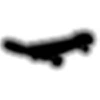 Neon Black Skateboard