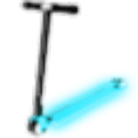Neon Blue Scooter