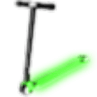 Neon Green Scooter