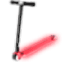 Neon Red Scooter